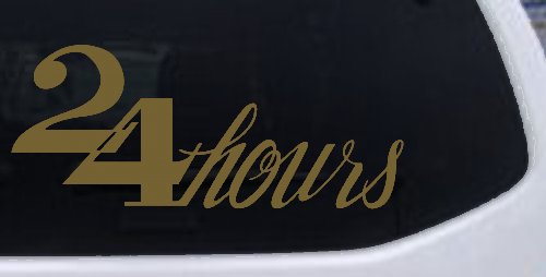 24 Hours Store Window Lettering Business Car or Truck Window Decal Sticker