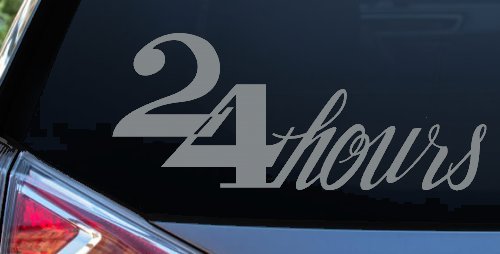 24 Hours Store Window Lettering Business Car or Truck Window Decal Sticker
