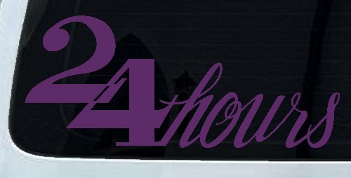 24 Hours Store Window Lettering Business Car or Truck Window Decal Sticker