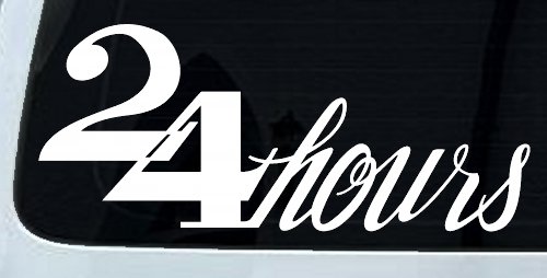24 Hours Store Window Lettering Business Car or Truck Window Decal Sticker