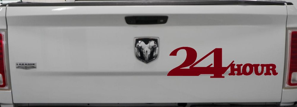 24 Hour Thick Store Business Window Lettering Sign Car or Truck Window Decal Sticker