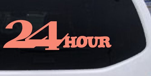24 Hour Thick Store Business Window Lettering Sign Car or Truck Window Decal Sticker