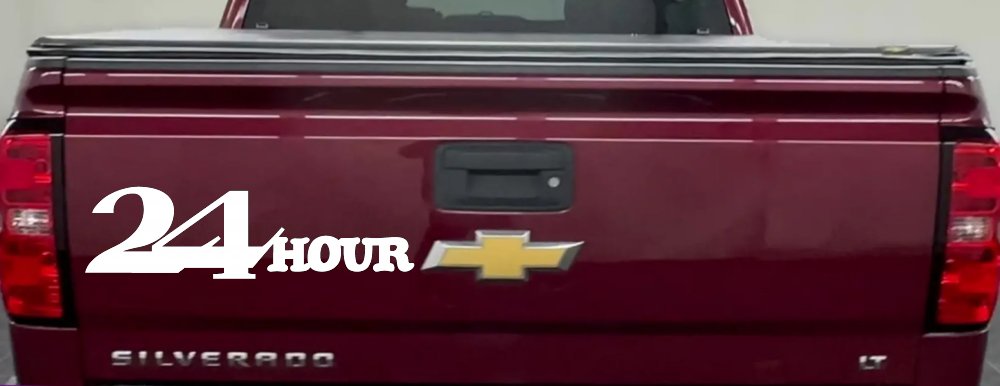 24 Hour Thick Store Business Window Lettering Sign Car or Truck Window Decal Sticker