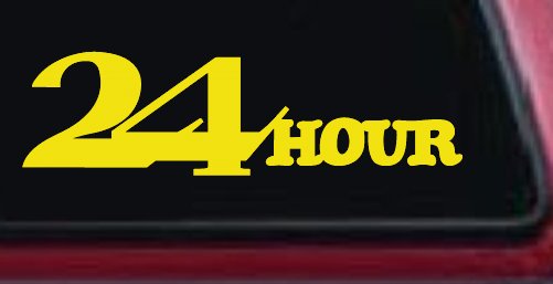 24 Hour Thick Store Business Window Lettering Sign Car or Truck Window Decal Sticker