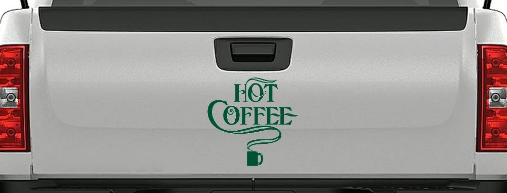 Hot Coffee Cafe Diner Window Lettering Business Car or Truck Window Decal Sticker