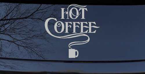 Hot Coffee Cafe Diner Window Lettering Business Car or Truck Window Decal Sticker