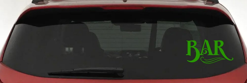 Bar Window Lettering Business Car or Truck Window Decal Sticker