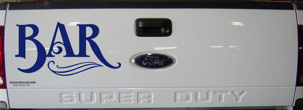 Bar Window Lettering Business Car or Truck Window Decal Sticker