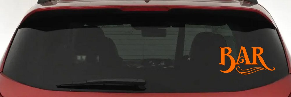 Bar Window Lettering Business Car or Truck Window Decal Sticker