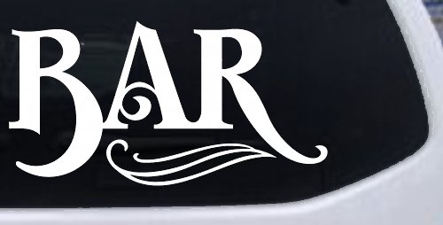 Bar Window Lettering Business Car or Truck Window Decal Sticker