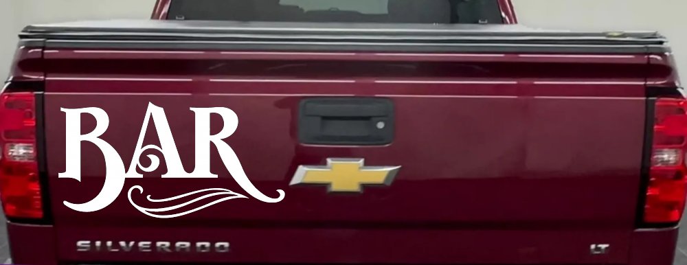 Bar Window Lettering Business Car or Truck Window Decal Sticker