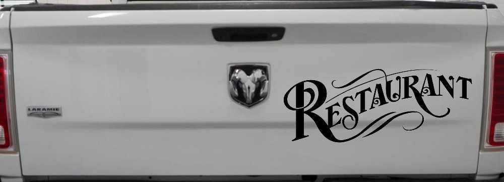 Restaurant Window Lettering Business Car or Truck Window Decal Sticker