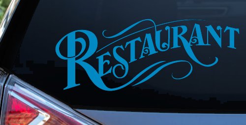 Restaurant Window Lettering Business Car or Truck Window Decal Sticker