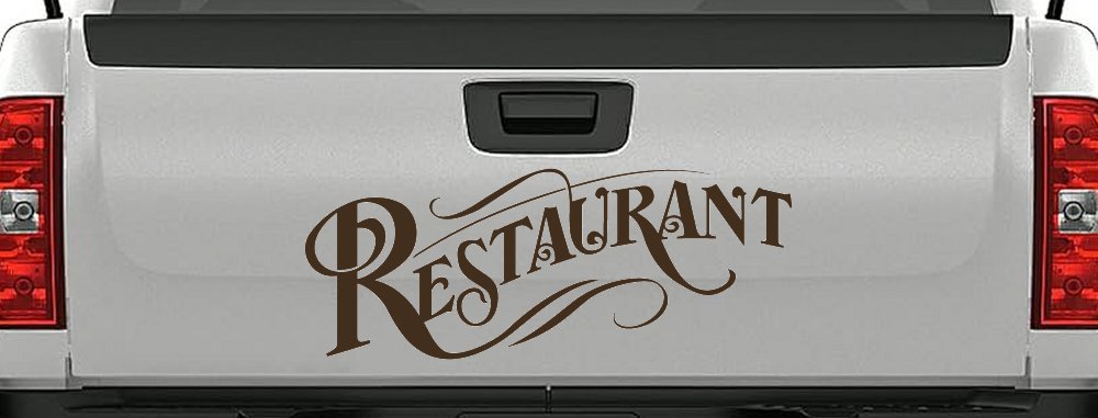 Restaurant Window Lettering Business Car or Truck Window Decal Sticker