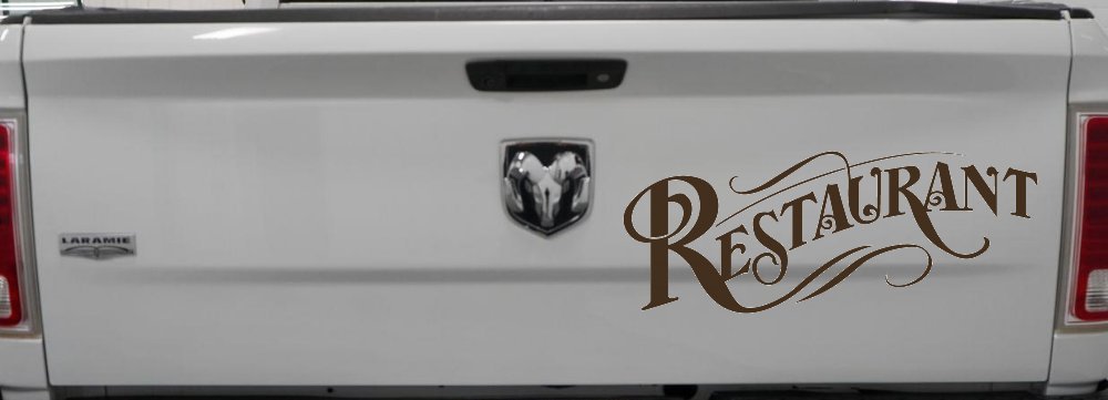 Restaurant Window Lettering Business Car or Truck Window Decal Sticker