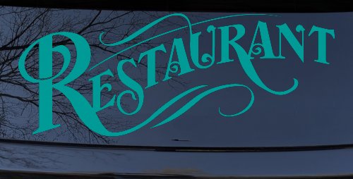 Restaurant Window Lettering Business Car or Truck Window Decal Sticker