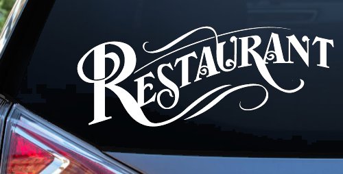 Restaurant Window Lettering Business Car or Truck Window Decal Sticker