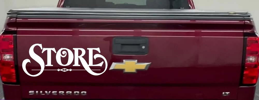 Store Window Lettering Sign Business Car or Truck Window Decal Sticker (White)