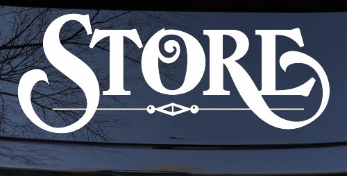 Store Window Lettering Sign Business Car or Truck Window Decal Sticker