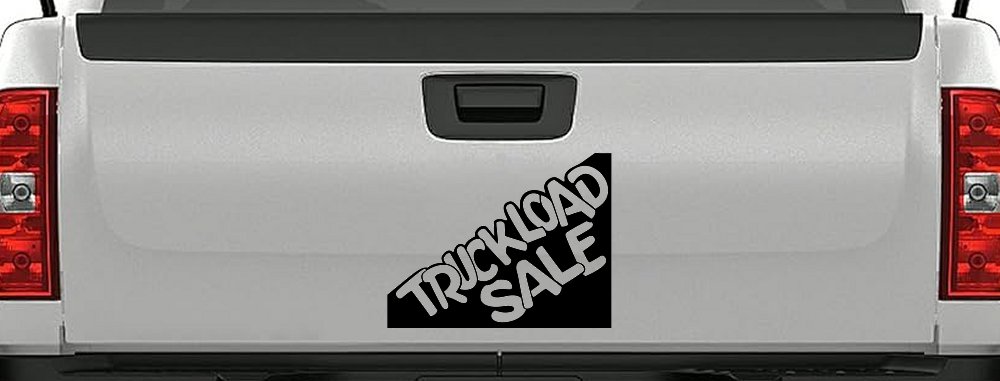 Truckload Sale Store Window Lettering Business Car or Truck Window Decal Sticker (Black)