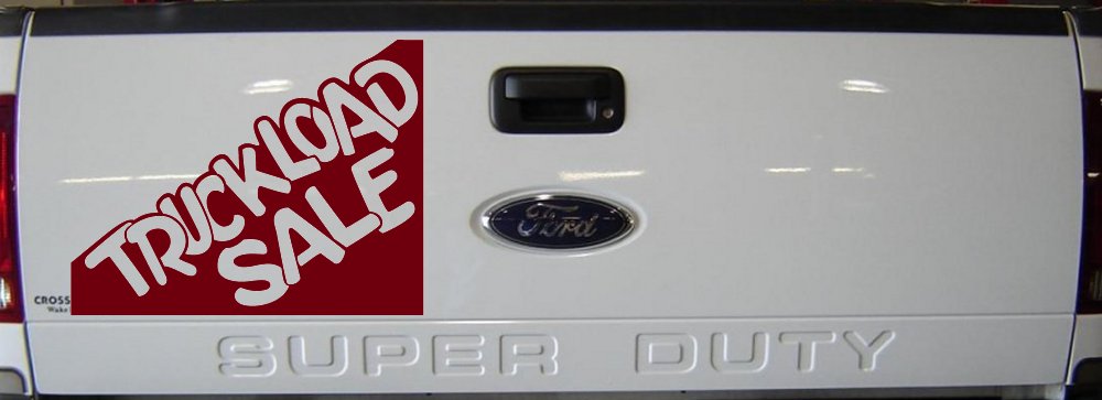 Truckload Sale Store Window Lettering Business Car or Truck Window Decal Sticker