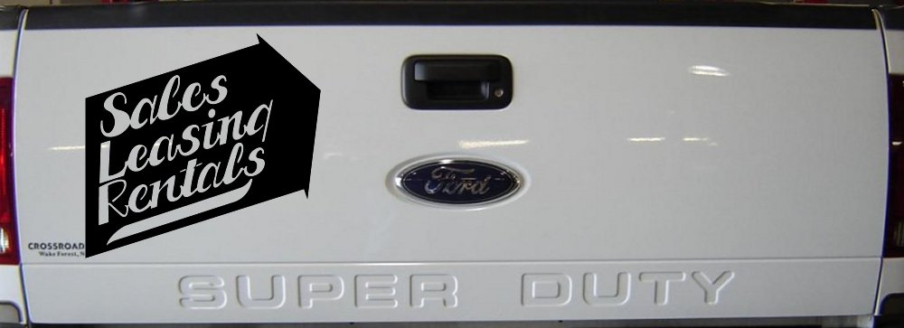 Sales Leasing Rentals Store Window Lettering Business Car or Truck Window Decal Sticker (Black)