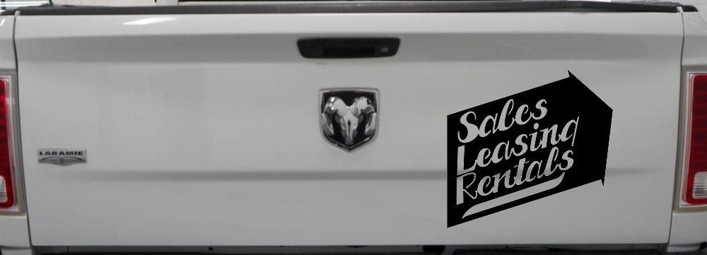 Sales Leasing Rentals Store Window Lettering Business Car or Truck Window Decal Sticker
