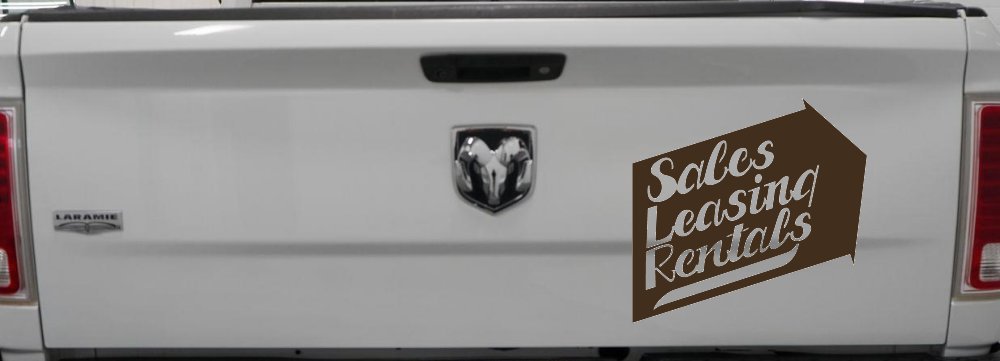 Sales Leasing Rentals Store Window Lettering Business Car or Truck Window Decal Sticker