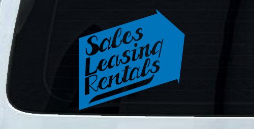 Sales Leasing Rentals Business Lettering (Sky Blue)