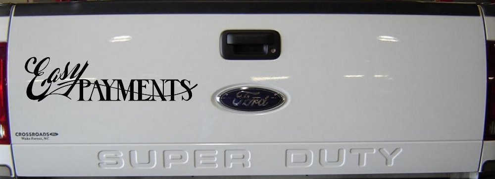 Easy Payments Store Window Lettering Business Car or Truck Window Decal Sticker