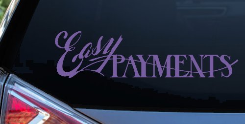 Easy Payments Store Window Lettering Business Car or Truck Window Decal Sticker