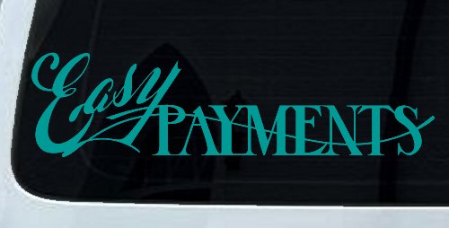 Easy Payments Store Window Lettering Business Car or Truck Window Decal Sticker