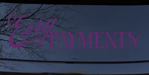 Easy Payments Store Window Lettering Business Car or Truck Window Decal Sticker