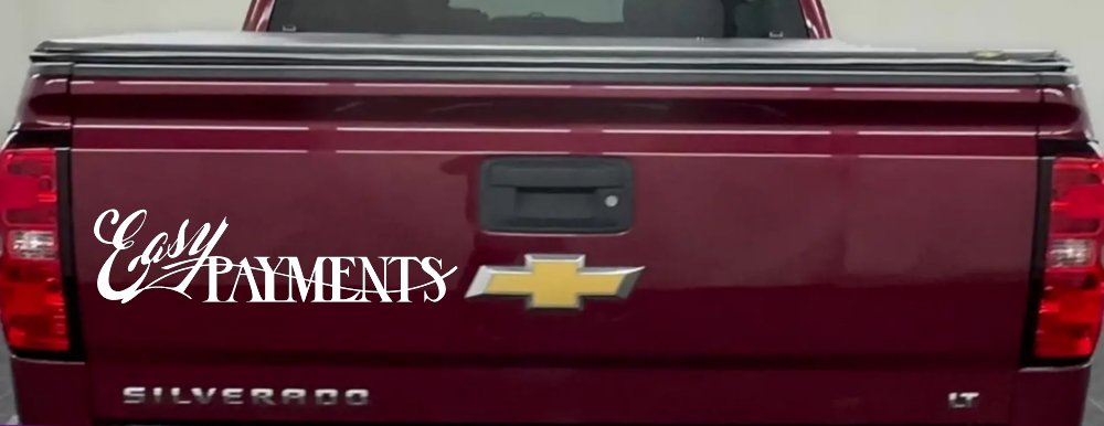 Easy Payments Store Window Lettering Business Car or Truck Window Decal Sticker (White)