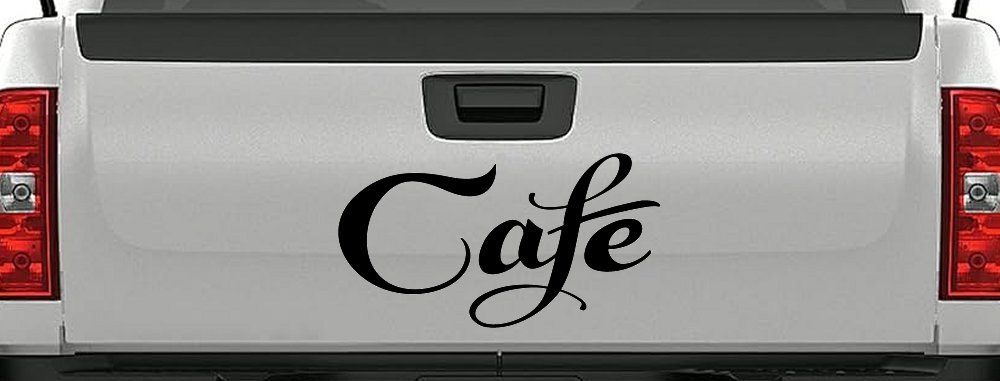 Cafe Window Lettering Sign Business Car or Truck Window Decal Sticker