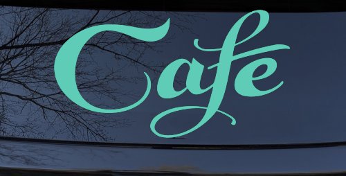 Cafe Window Lettering Sign Business Car or Truck Window Decal Sticker