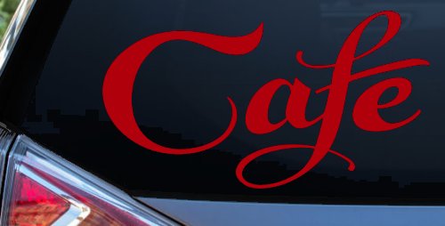 Cafe Window Lettering Sign Business Car or Truck Window Decal Sticker