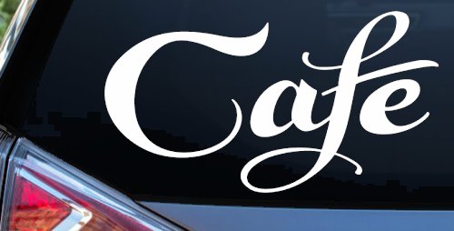 Cafe Window Lettering Sign Business Car or Truck Window Decal Sticker