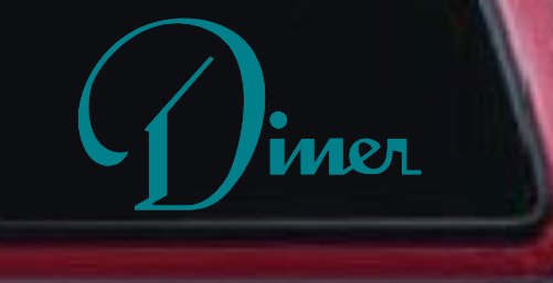 Diner Window Lettering Sign Business Car or Truck Window Decal Sticker