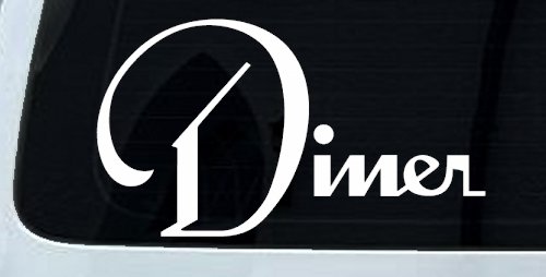 Diner Window Lettering Sign Business Car or Truck Window Decal Sticker