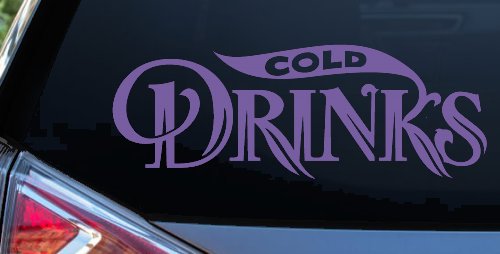 Cold Drinks Store Window Lettering Business Car or Truck Window Decal Sticker