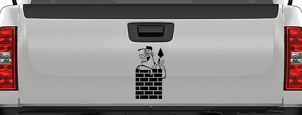Brick Rock Mason Business Car or Truck Window Decal Sticker