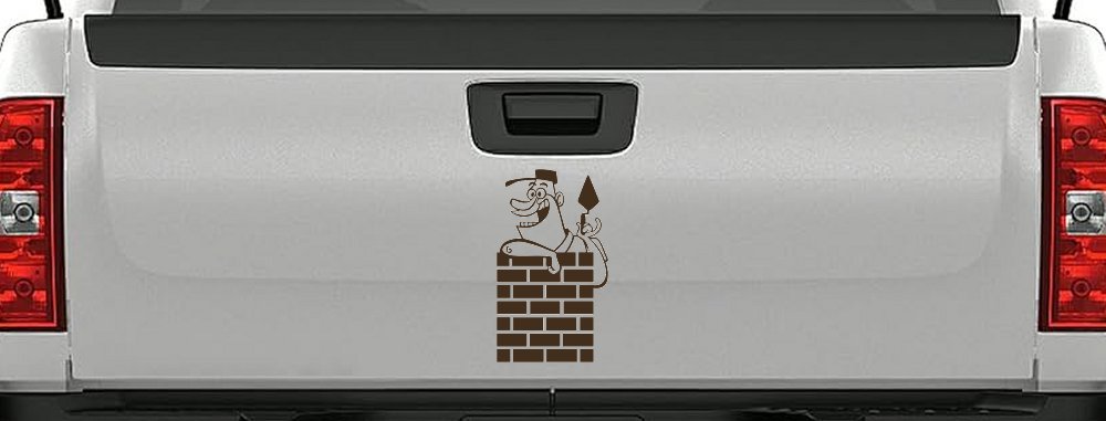 Brick Rock Mason Business Car or Truck Window Decal Sticker