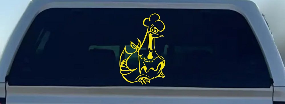 Chicken Business Window Lettering Sign Car or Truck Window Decal Sticker