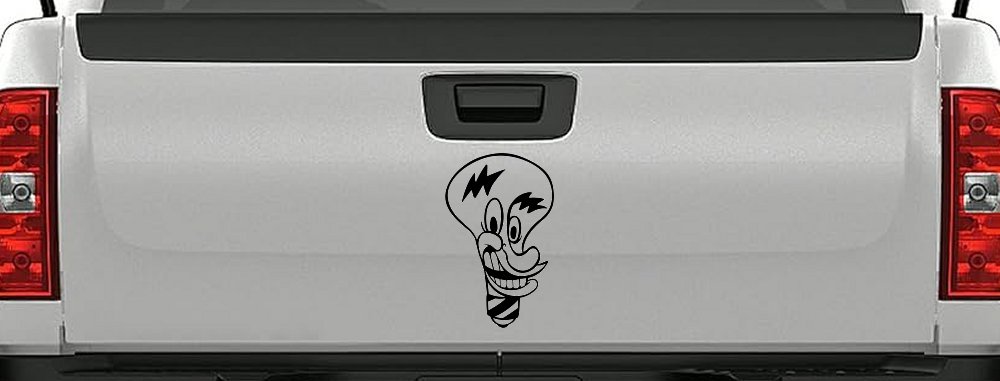 Electrician Light Bulb Business Window Lettering Sign Car or Truck Window Decal Sticker (Black)