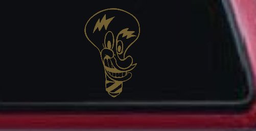 Electrician Light Bulb Business Window Lettering Sign Car or Truck Window Decal Sticker