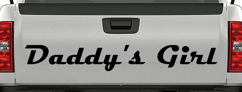 Daddy's Girl Car or Truck Window Vinyl Decal Sticker (Black)