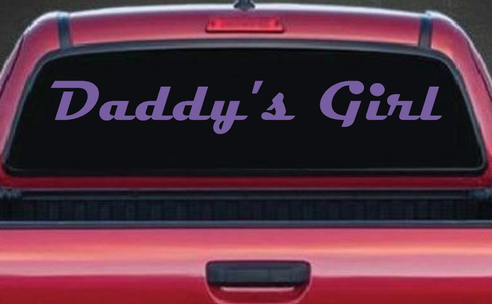 Daddy's Girl Car or Truck Window Decal Sticker (Purple)