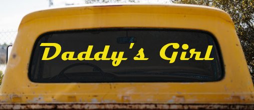 Daddy's Girl Car or Truck Window Decal Sticker