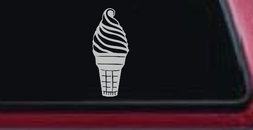 Ice Cream Cone Store Window Lettering Business Car or Truck Window Decal Sticker